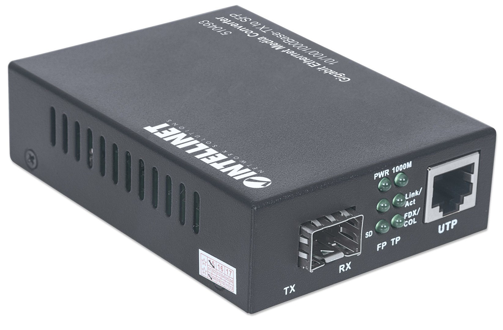 Intellinet Gigabit Ethernet to SFP Media Converter, 10/100/1000Base-Tx to SFP slot, empty (Euro 2-pin plug) Intellinet Gigabit Ethernet to SFP Media Converter, 10/100/1000Base-Tx to SFP slot, empty (Euro 2-pin plug)