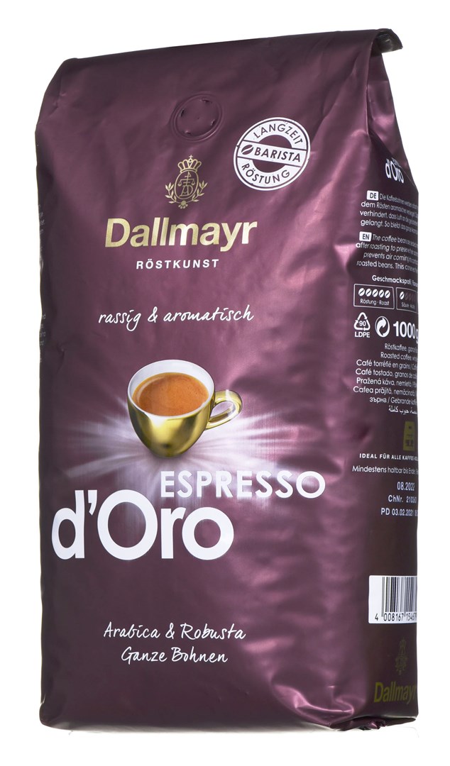 Coffee beans Dallmayr Espresso d'Oro 1 kg Coffee beans Dallmayr Espresso d'Oro 1 kg
