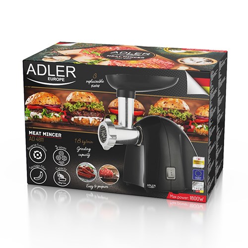 Adler AD 4811 mincer 1800 W Black Adler AD 4811 mincer 1800 W Black