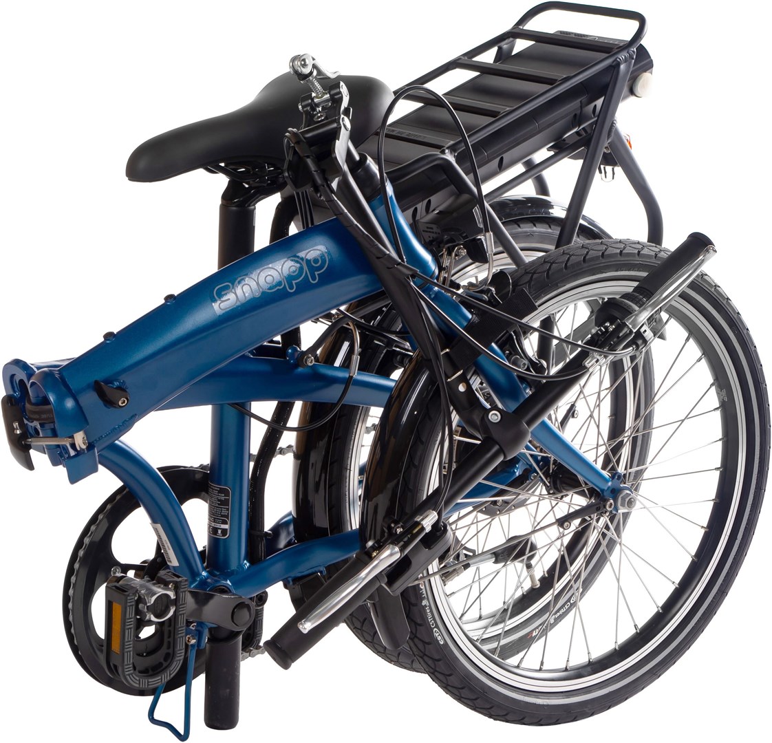 Snapp City-E folding electric bicycle, blue Snapp City-E folding electric bicycle, blue