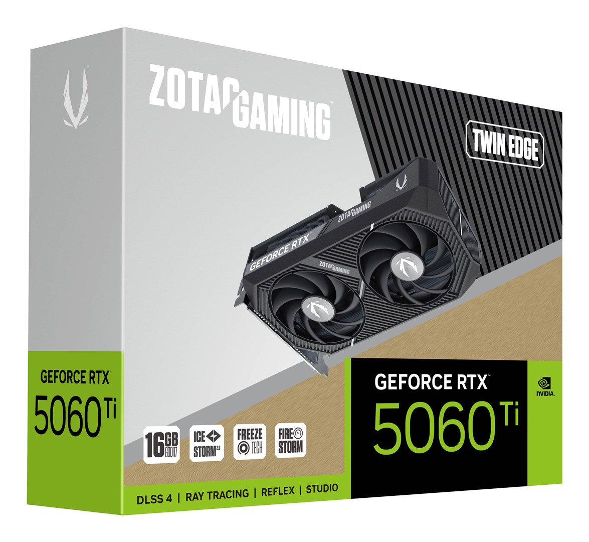 Zotac GAMING GeForce RTX 5060 Ti Twin Edge NVIDIA 16 GB GDDR7 Zotac GAMING GeForce RTX 5060 Ti Twin Edge NVIDIA 16 GB GDDR7