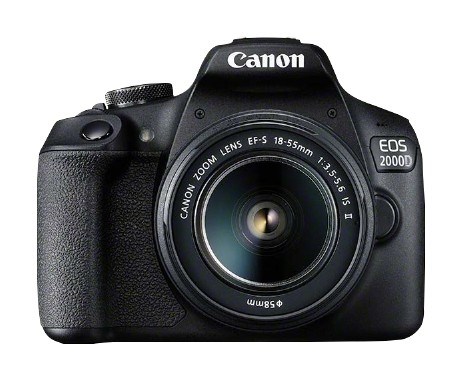 Canon EOS 2000D BK 18-55 IS II EU26 SLR Camera Kit 24.1 MP CMOS 6000 x 4000 pixels Black Canon EOS 2000D BK 18-55 IS II EU26 SLR Camera Kit 24.1 MP CMOS 6000 x 4000 pixels Black