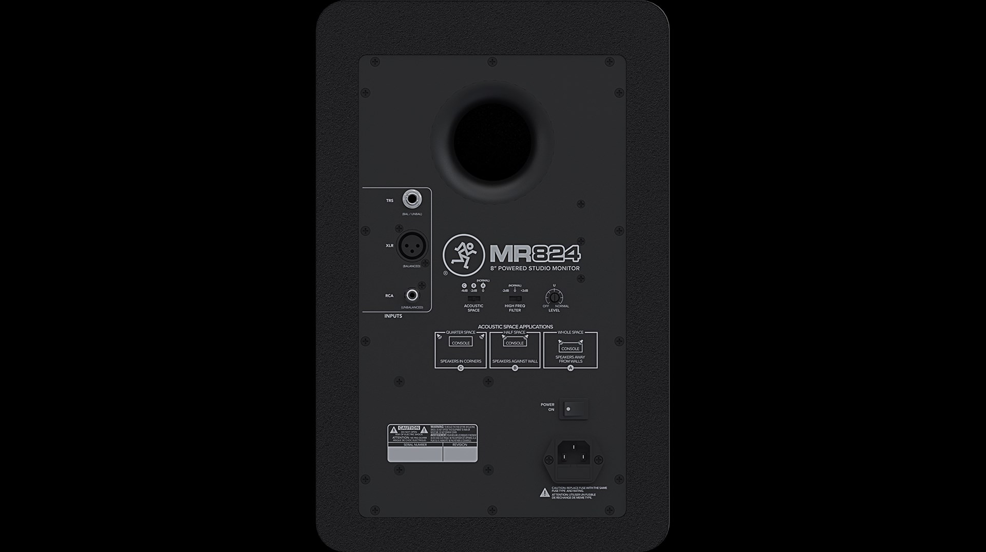 Mackie MR824 Black Wired 55 W Mackie MR824 Black Wired 55 W