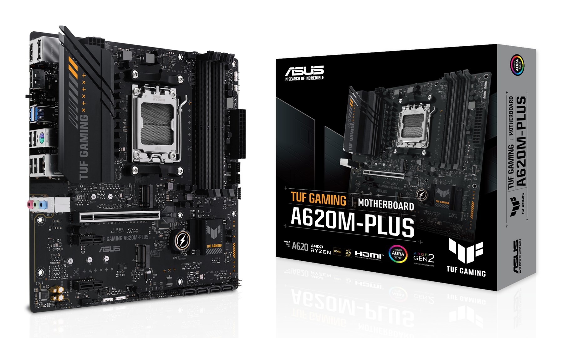 ASUS TUF GAMING A620M-PLUS AMD A620 Socket AM5 micro ATX ASUS TUF GAMING A620M-PLUS AMD A620 Socket AM5 micro ATX
