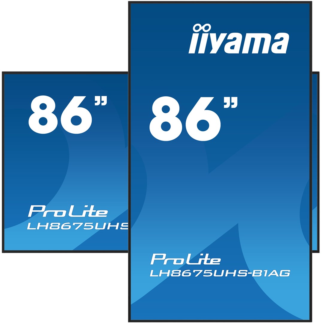 iiyama 86" 4K UHD Professional Digital Signage 24/7 display featuring Android OS, FailOver and Intel® SDM slot iiyama 86" 4K UHD Professional Digital Signage 24/7 display featuring Android OS, FailOver and Intel® SDM slot