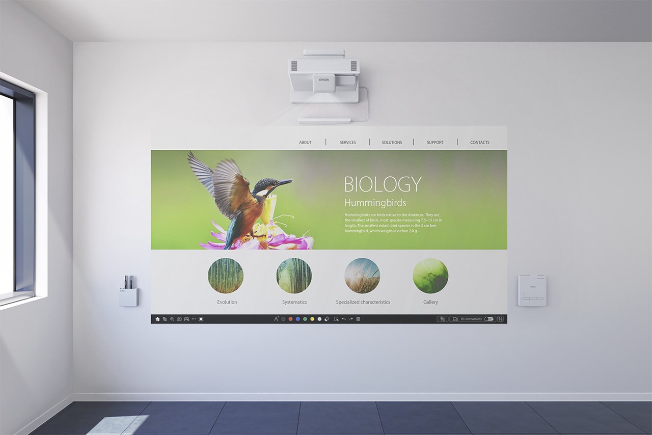 Epson EB-1485Fi data projector Ultra short throw projector 5000 ANSI lumens 3LCD 1080p (1920x1080) White Epson EB-1485Fi data projector Ultra short throw projector 5000 ANSI lumens 3LCD 1080p (1920x1080) White