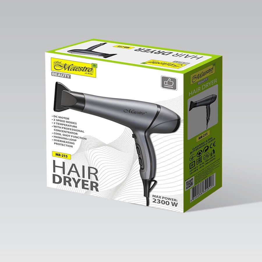 Hair dryer 2300W MAESTRO MR-215 Hair dryer 2300W MAESTRO MR-215