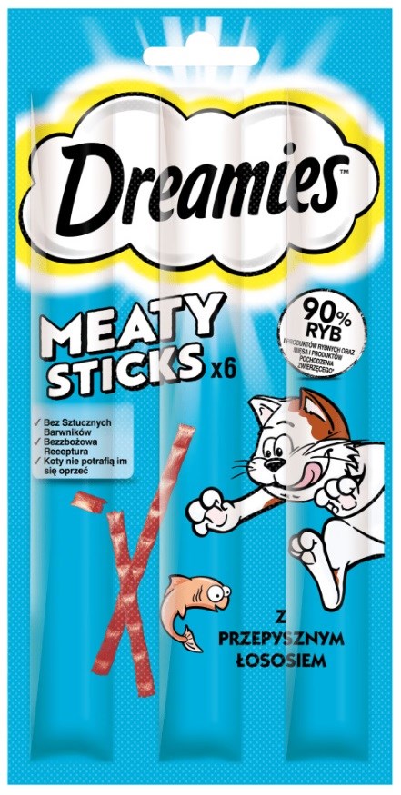DREAMIES Meaty Sticks Salmon - cat treats - 30 g DREAMIES Meaty Sticks Salmon - cat treats - 30 g