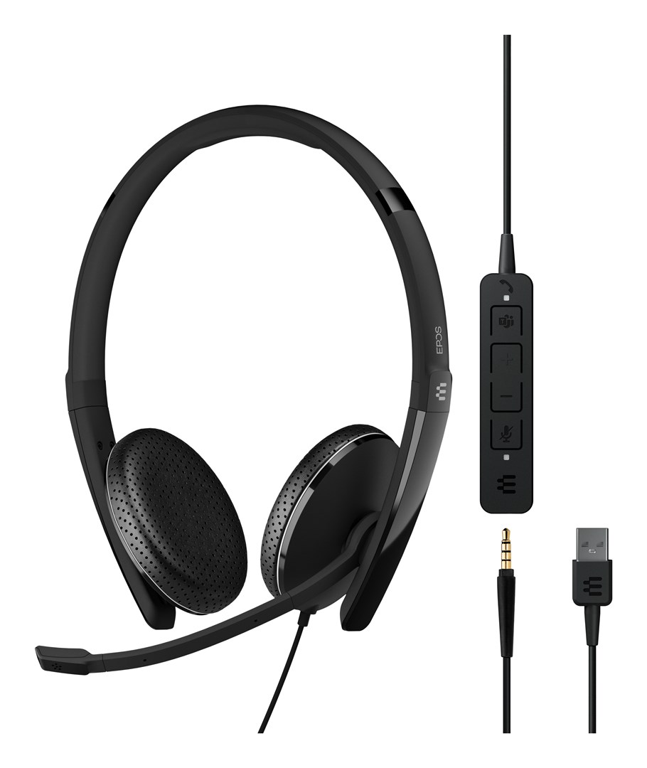 EPOS ADAPT 165T USB II Headset Wired Headband Office/Call Centre USB Type-A Black EPOS ADAPT 165T USB II Headset Wired Headband Office/Call Centre USB Type-A Black