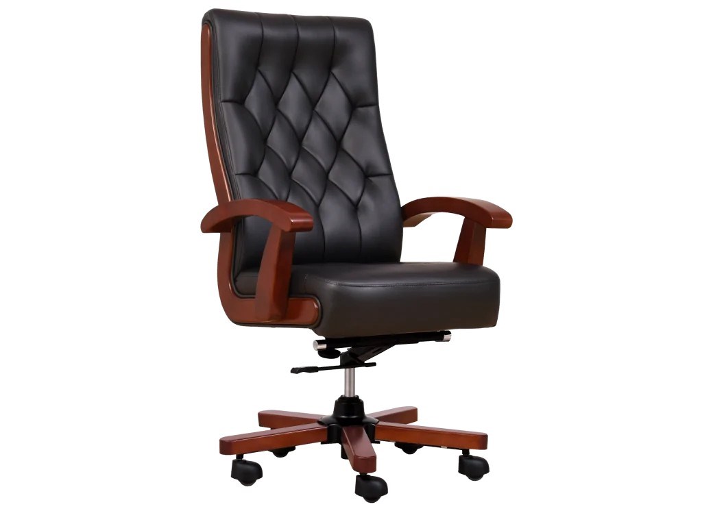 CONSUL leather armchair black CONSUL leather armchair black