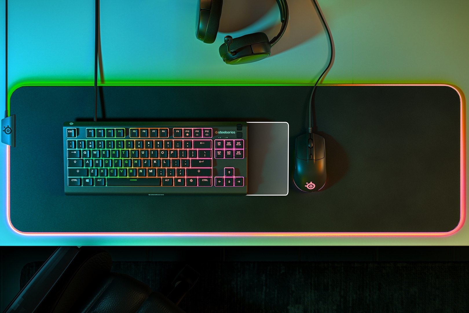 SteelSeries Gaming Keyboard Apex 3 Tenkeyless Gaming keyboard RGB LED light US Wired Whisper-Quiet Switches SteelSeries Gaming Keyboard Apex 3 Tenkeyless Gaming keyboard RGB LED light US Wired Whisper-Quiet Switches