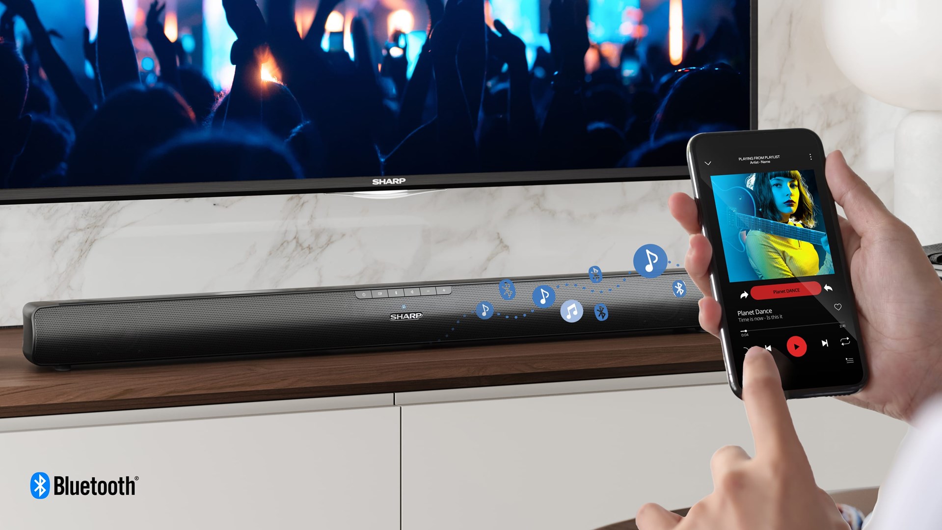 Sharp HT-SB100 soundbar speaker Black 2.0 channels 75 W Sharp HT-SB100 soundbar speaker Black 2.0 channels 75 W