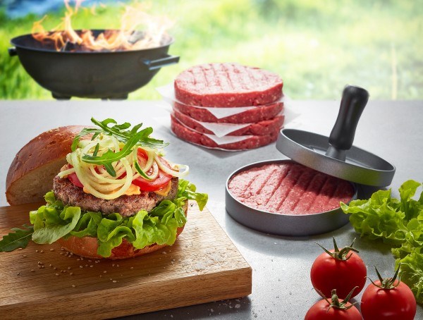 GEFU BBQ hamburger press Black, Grey Aluminium, Plastic GEFU BBQ hamburger press Black, Grey Aluminium, Plastic