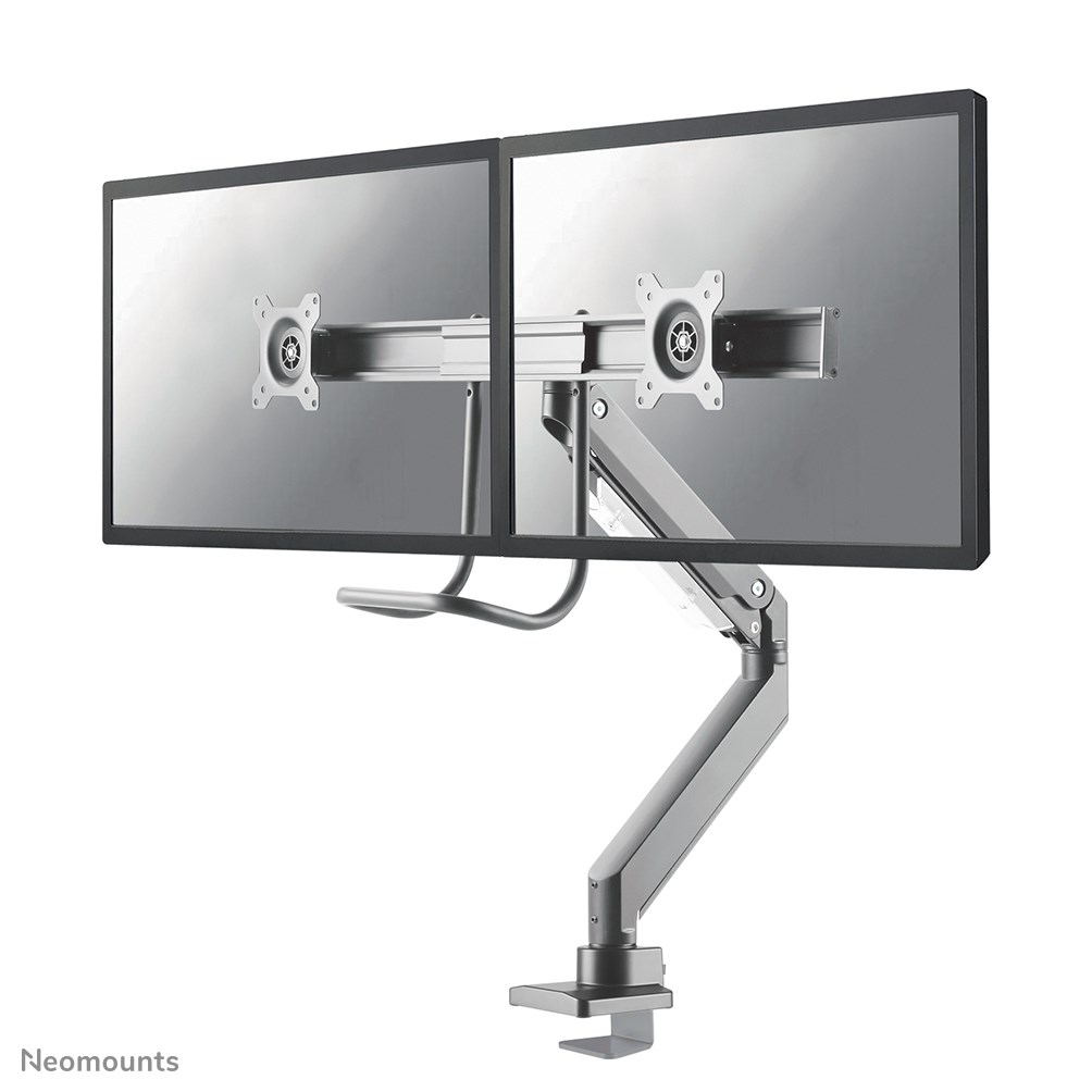Neomounts NM-D775DXSILVER Monitor arm 10-32" - gas spring - Topfix - 180°-stop Neomounts NM-D775DXSILVER Monitor arm 10-32" - gas spring - Topfix - 180°-stop