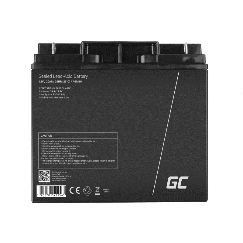 Green Cell AGM10 industrial rechargeable battery Sealed Lead Acid (VRLA) 20000 mAh 12 V Green Cell AGM10 industrial rechargeable battery Sealed Lead Acid (VRLA) 20000 mAh 12 V