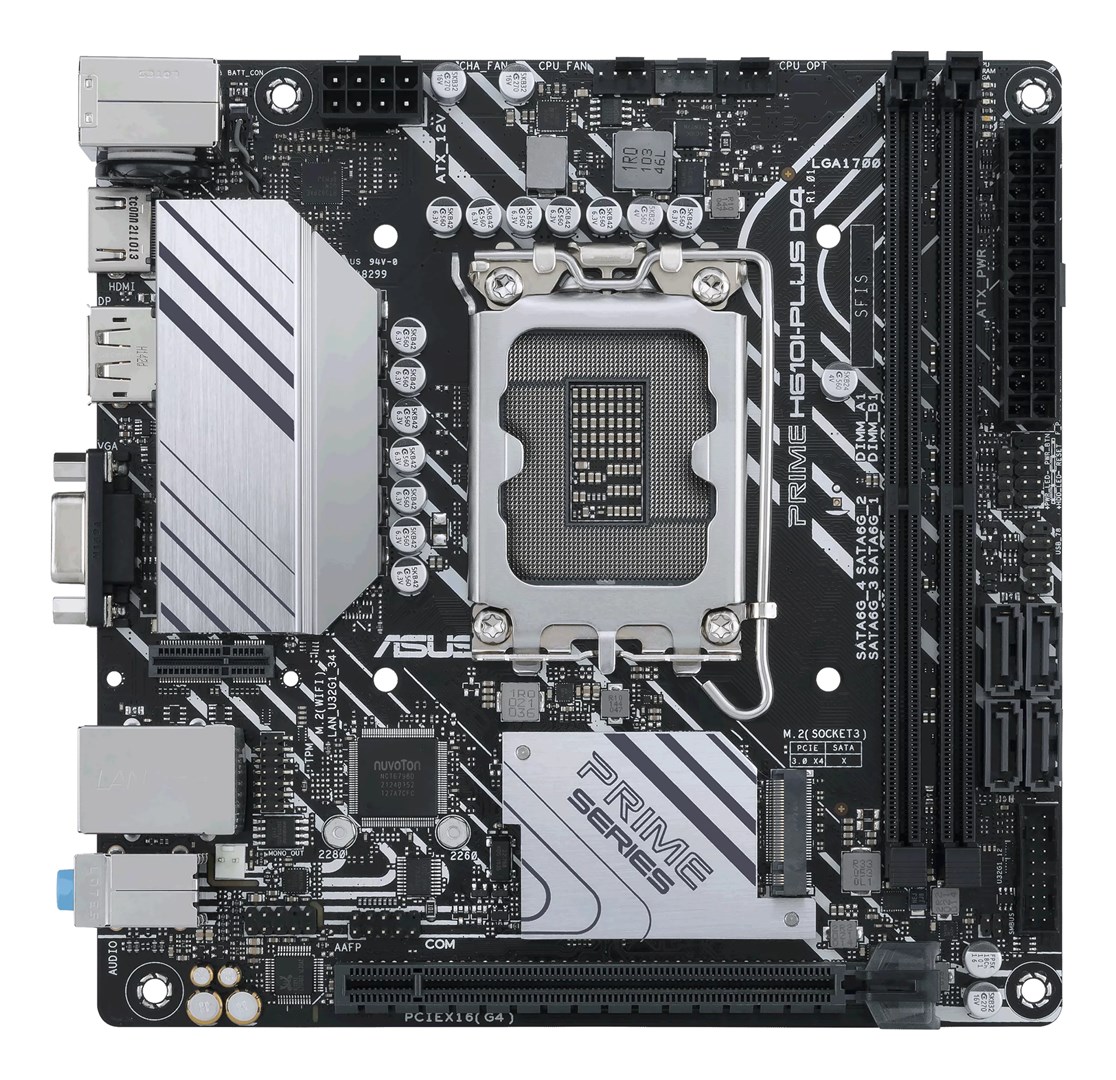 ASUS PRIME H610I-PLUS D4-CSM Intel H610 LGA 1700 mini ITX ASUS PRIME H610I-PLUS D4-CSM Intel H610 LGA 1700 mini ITX