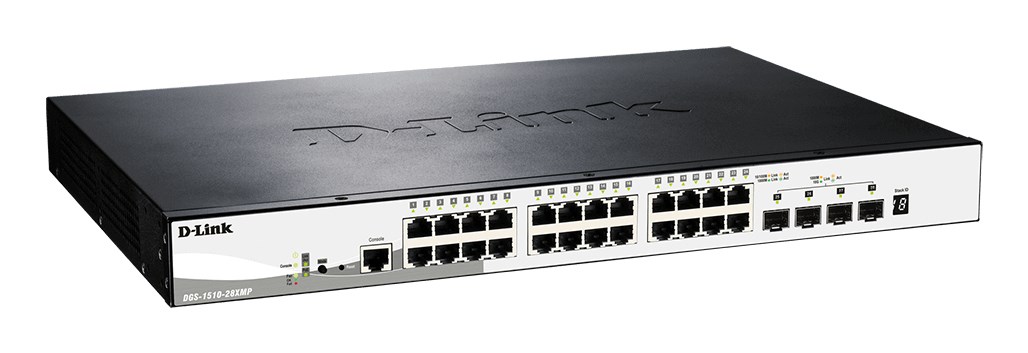 D-Link DGS-1510-28XMP Managed L2/L3 Gigabit Ethernet (10/100/1000) Power over Ethernet (PoE) Black, Grey D-Link DGS-1510-28XMP Managed L2/L3 Gigabit Ethernet (10/100/1000) Power over Ethernet (PoE) Black, Grey