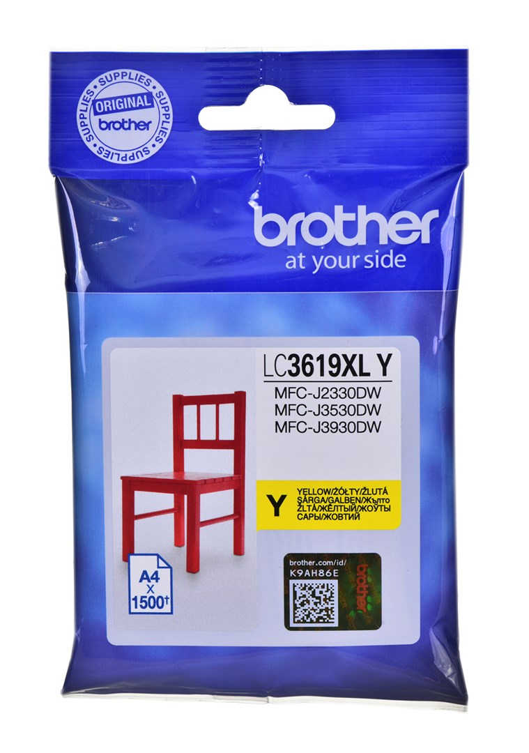 Brother LC-3619XLY ink cartridge Original Yellow 1 pc(s) Brother LC-3619XLY ink cartridge Original Yellow 1 pc(s)