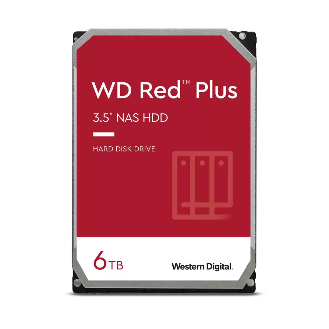 Western Digital Red Plus internal hard drive 6 TB 5400 RPM 256 MB 3.5" Serial ATA III Western Digital Red Plus internal hard drive 6 TB 5400 RPM 256 MB 3.5" Serial ATA III