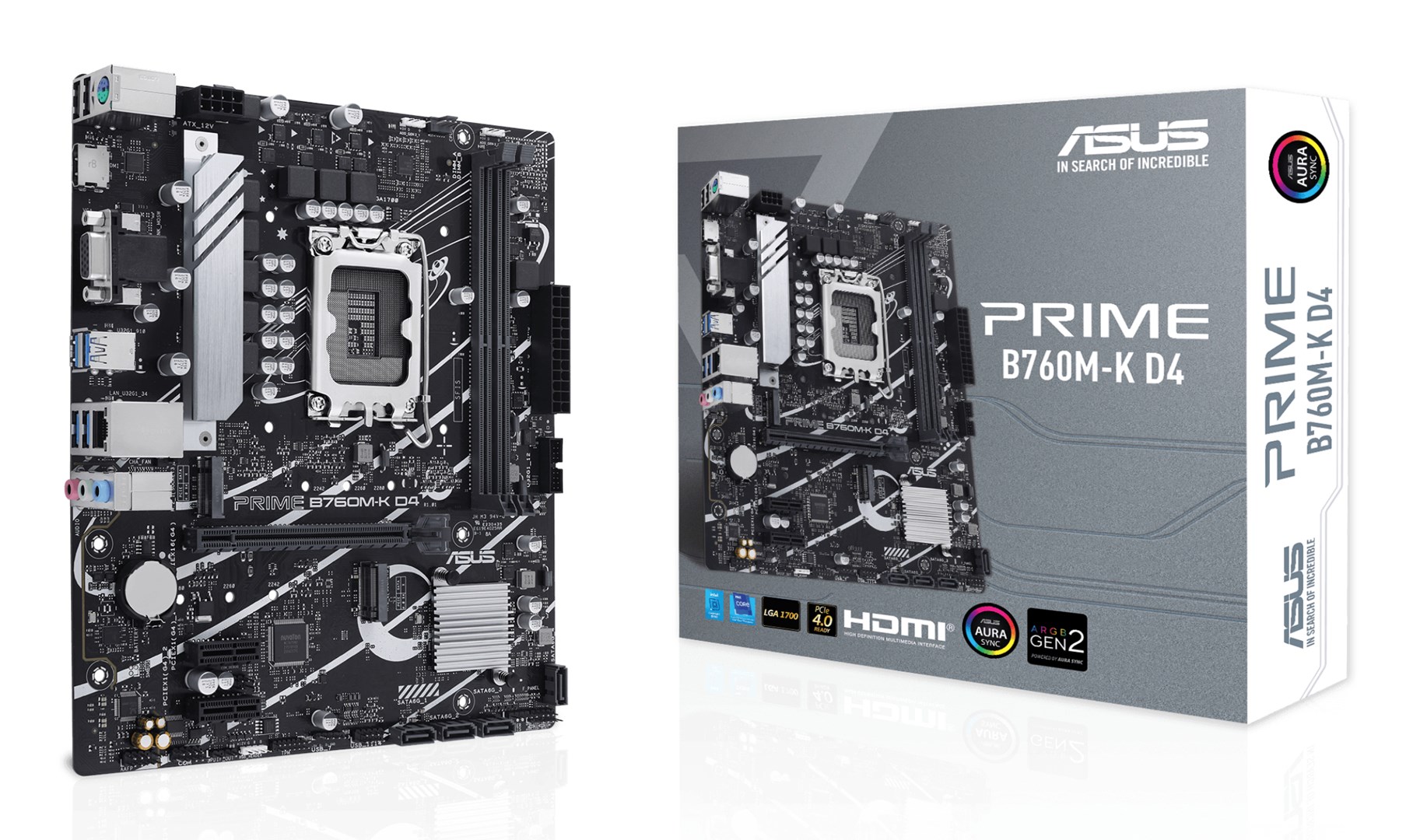 ASUS Prime B760M-K D4 Intel B760 LGA 1700 micro ATX motherboard ASUS Prime B760M-K D4 Intel B760 LGA 1700 micro ATX motherboard