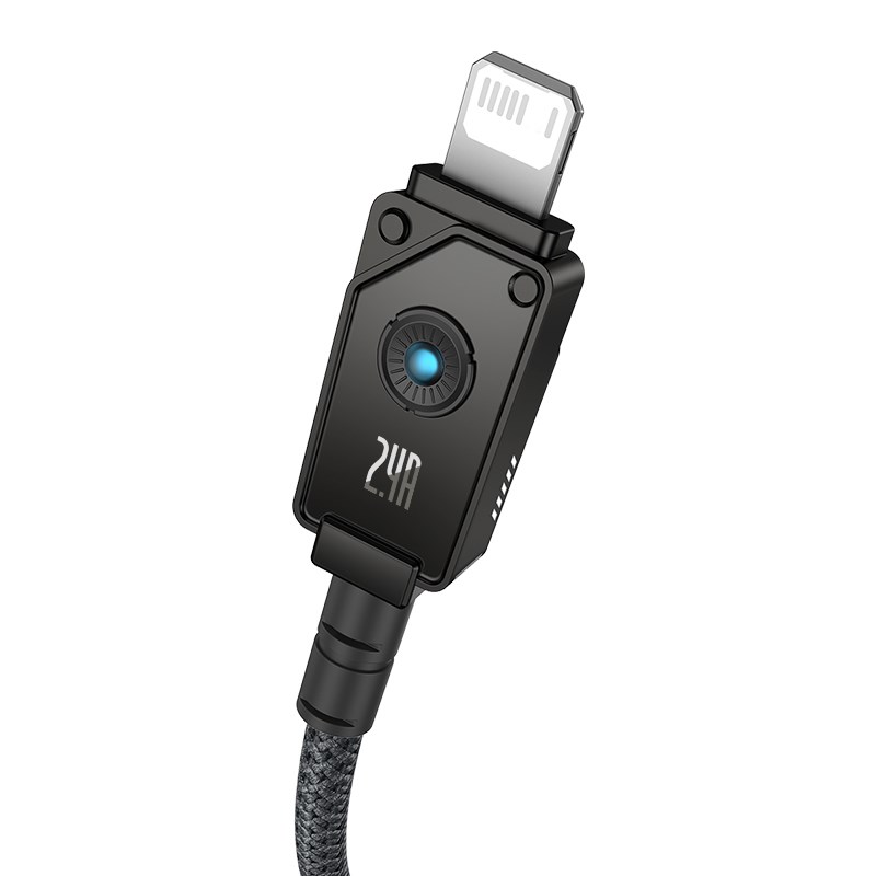 Baseus Unbreakable USB A to iP cable 2 m 5V-2.4A Black Baseus Unbreakable USB A to iP cable 2 m 5V-2.4A Black