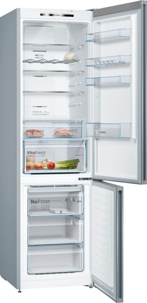 Bosch Serie 4 KGN39VIEB Fridge-Freezer Freestanding 368 L E Stainless Steel Bosch Serie 4 KGN39VIEB Fridge-Freezer Freestanding 368 L E Stainless Steel