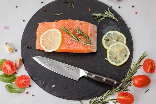 Chef Kohersen Elegance Ebony Wood Chef's knife Damascus steel 21.6 cm Chef Kohersen Elegance Ebony Wood Chef's knife Damascus steel 21.6 cm