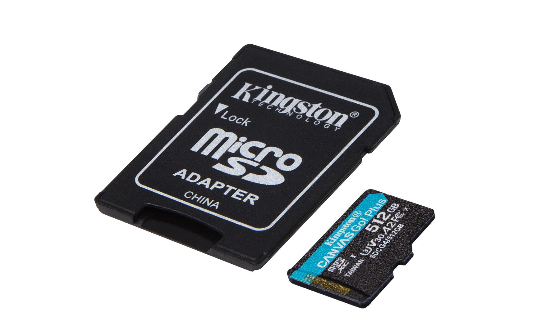 Kingston Technology 512GB microSDXC Canvas Go Plus Gen4 200MB/s A2 U3 V30 Card + Adapter Kingston Technology 512GB microSDXC Canvas Go Plus Gen4 200MB/s A2 U3 V30 Card + Adapter