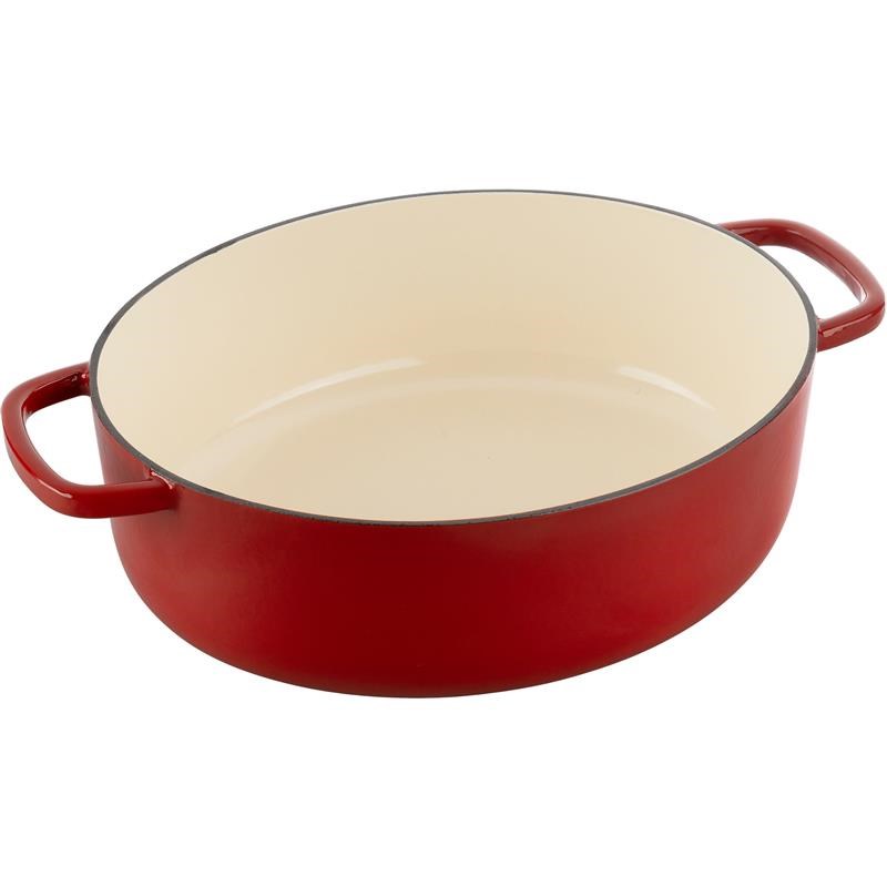 BALLARINI BELLAMONTE OVAL CAST IRON POT 75003-566-0 - 5.5 LTR RED BALLARINI BELLAMONTE OVAL CAST IRON POT 75003-566-0 - 5.5 LTR RED