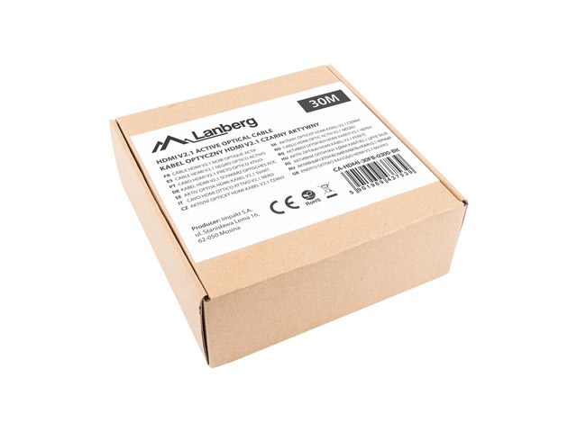 LANBERG CABLE HDMI M/M V2.1 30M 8K OPTICAL AOC LANBERG CABLE HDMI M/M V2.1 30M 8K OPTICAL AOC