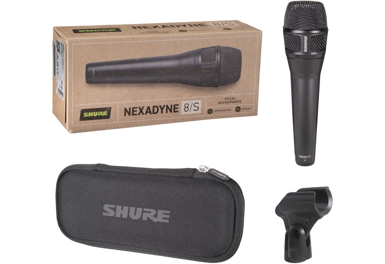 Shure Nexadyne™ 8/S - dynamic microphone, supercardioid with XLR connector, black Shure Nexadyne™ 8/S - dynamic microphone, supercardioid with XLR connector, black