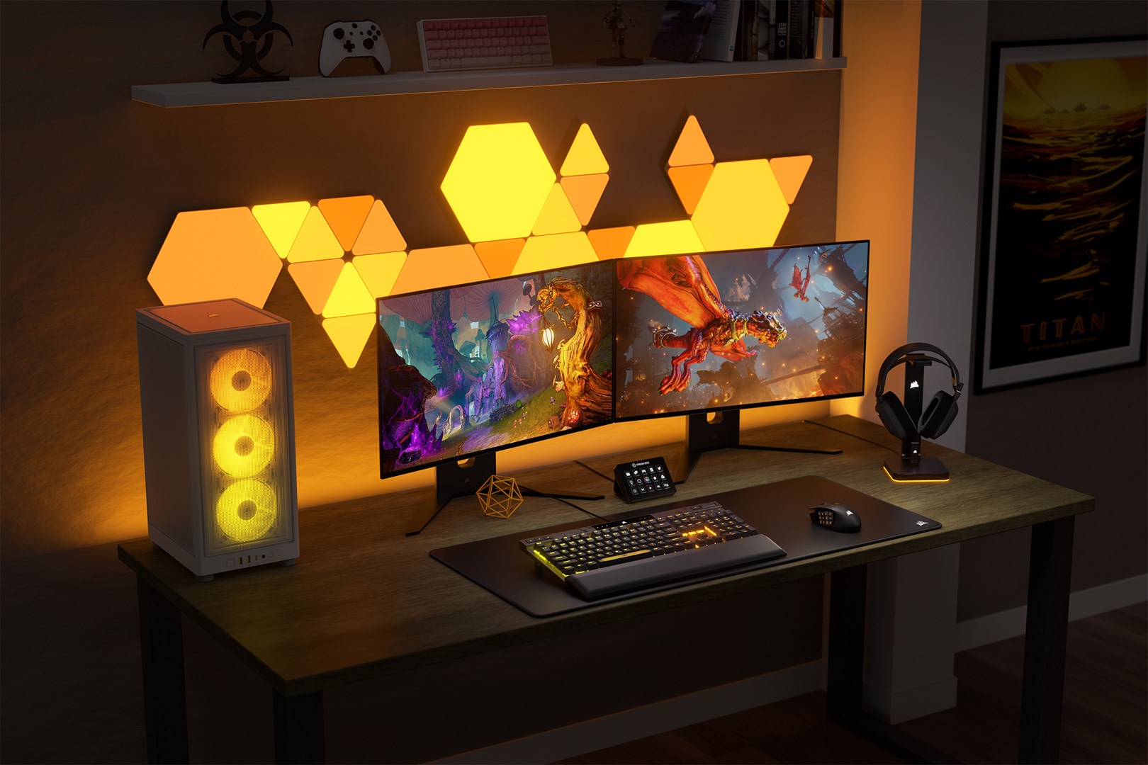 Corsair SCIMITAR ELITE WIRELESS mouse Gaming Right-hand RF Wireless + Bluetooth + USB Type-C Optical 26000 DPI Corsair SCIMITAR ELITE WIRELESS mouse Gaming Right-hand RF Wireless + Bluetooth + USB Type-C Optical 26000 DPI