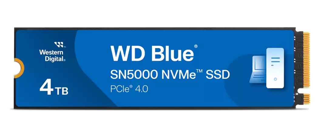 Western Digital WD Blue SN5000 NVMe 4 TB M.2 PCI Express 4.0 Western Digital WD Blue SN5000 NVMe 4 TB M.2 PCI Express 4.0