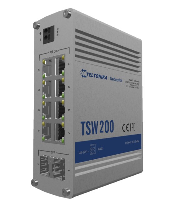 Teltonika TSW200 - switch - 8 porte - Teltonika TSW200 - switch - 8 porte -