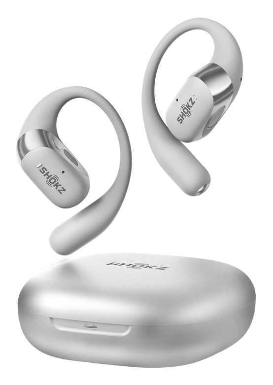 SHOKZ OpenFit 2+ Headphones Wireless Ear-hook, In-ear Calls/Music Bluetooth Grey SHOKZ OpenFit 2+ Headphones Wireless Ear-hook, In-ear Calls/Music Bluetooth Grey