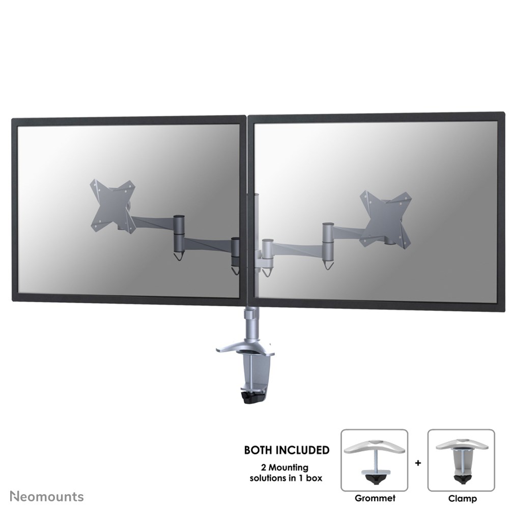 Neomounts FPMA-D1330DSILVER Monitor arm 10-27" Neomounts FPMA-D1330DSILVER Monitor arm 10-27"