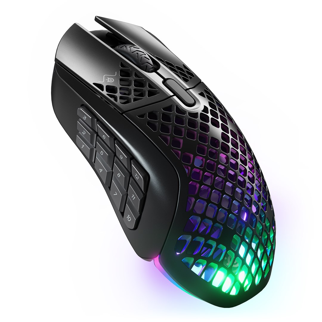 Steelseries Aerox 9 mouse Gaming Ambidextrous RF Wireless + Bluetooth Optical 18000 DPI Steelseries Aerox 9 mouse Gaming Ambidextrous RF Wireless + Bluetooth Optical 18000 DPI