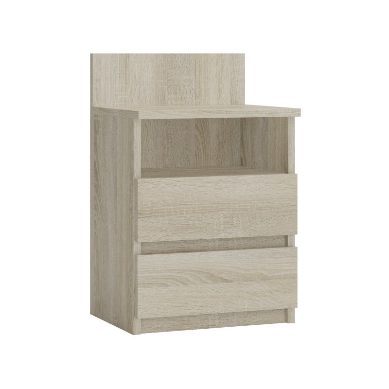 Topeshop M1 SONOMA MAT nightstand/bedside table 2 drawer(s) Oak Topeshop M1 SONOMA MAT nightstand/bedside table 2 drawer(s) Oak