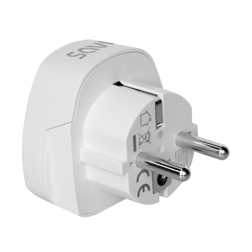 SAVIO AP-01 Travel Adapter, US socket – EU plug SAVIO AP-01 Travel Adapter, US socket – EU plug