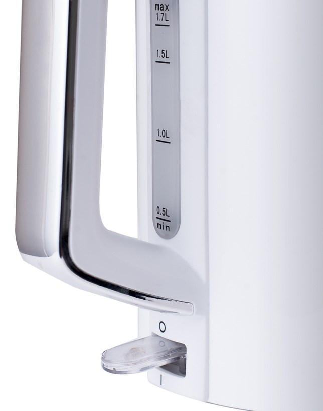 Concept RK3170 electric kettle 1.7 L 2200 W Stainless steel, White Concept RK3170 electric kettle 1.7 L 2200 W Stainless steel, White