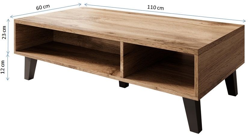Cama coffee table NORD 110cm wotan oak/anthracite Cama coffee table NORD 110cm wotan oak/anthracite