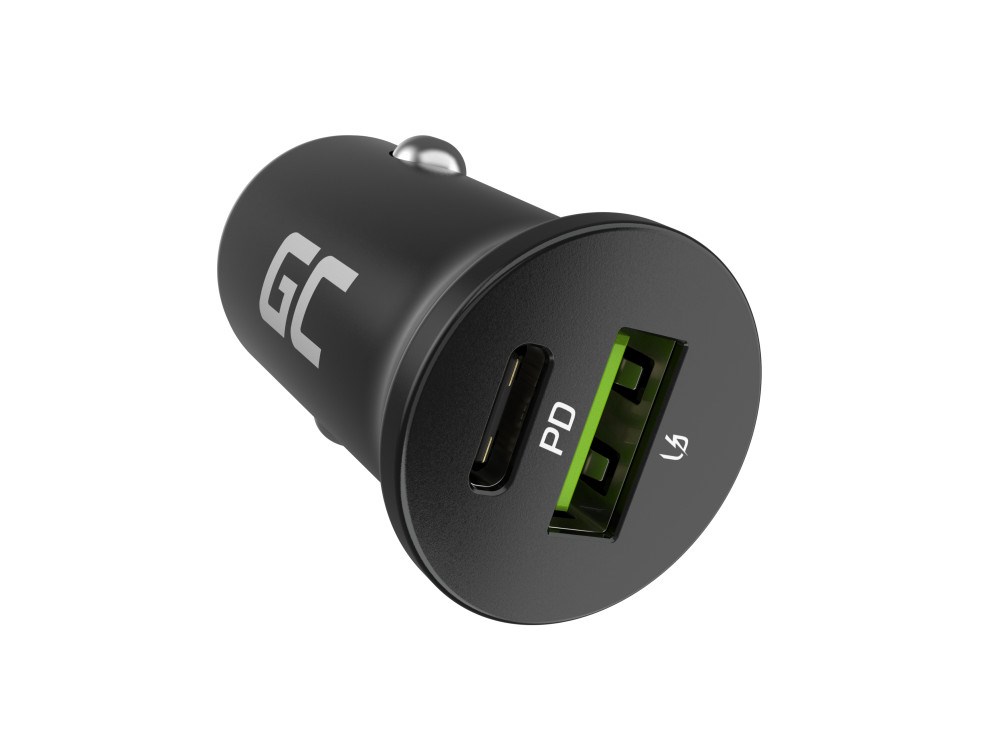 Green Cell GC PowerRide Nano38 38W 6A 1x USB-C 1x USB-A car charger Green Cell GC PowerRide Nano38 38W 6A 1x USB-C 1x USB-A car charger