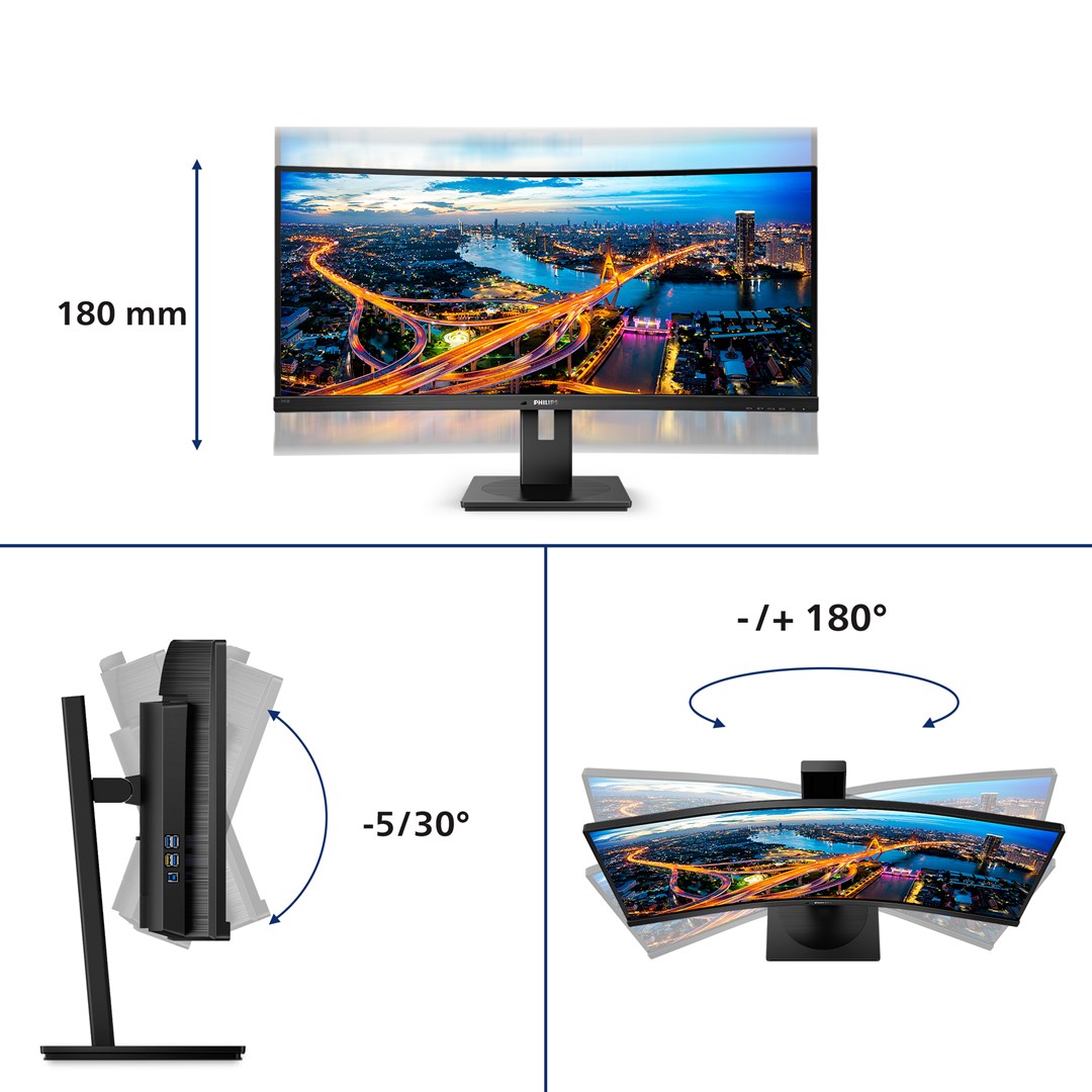 Philips | 345B1C | 34 " | VA | WQHD | 21:9 | Warranty 24 month(s) | 5 ms | 300 cd/m2 | Black | HDMI ports quantity 1 | 100 Hz Philips | 345B1C | 34 " | VA | WQHD | 21:9 | Warranty 24 month(s) | 5 ms | 300 cd/m2 | Black | HDMI ports quantity 1 | 100 Hz