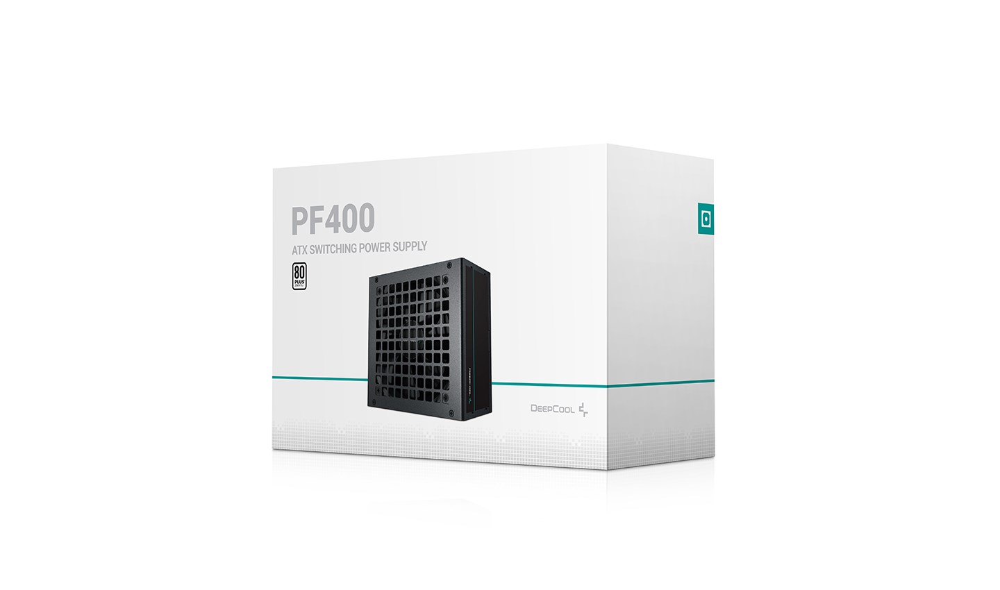 DeepCool PF400 power supply unit 400 W 20+4 pin ATX ATX Black DeepCool PF400 power supply unit 400 W 20+4 pin ATX ATX Black