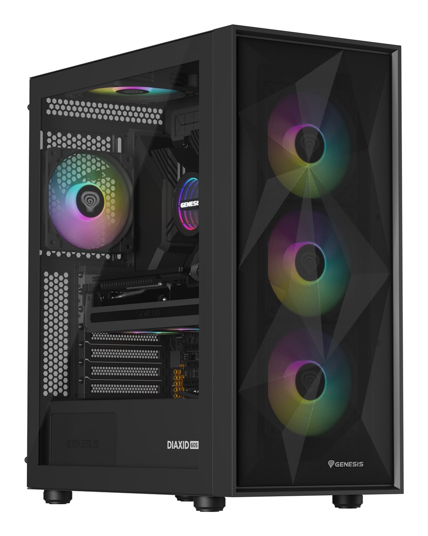 GENESIS NLG-2321 computer cooling system Computer case Liquid cooling kit Black GENESIS NLG-2321 computer cooling system Computer case Liquid cooling kit Black