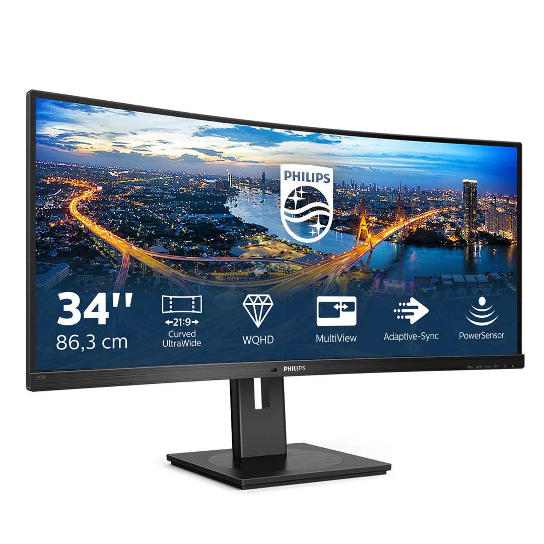 Philips | 345B1C | 34 " | VA | WQHD | 21:9 | Warranty 24 month(s) | 5 ms | 300 cd/m2 | Black | HDMI ports quantity 1 | 100 Hz Philips | 345B1C | 34 " | VA | WQHD | 21:9 | Warranty 24 month(s) | 5 ms | 300 cd/m2 | Black | HDMI ports quantity 1 | 100 Hz
