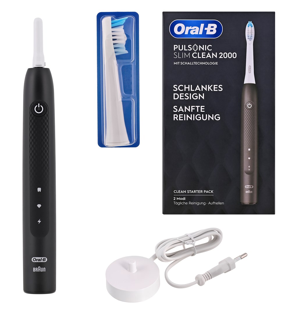 Oral-B Pulsonic Slim Clean 2000 Sonic toothbrush Black Oral-B Pulsonic Slim Clean 2000 Sonic toothbrush Black