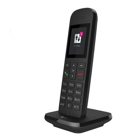 Telekom Speedphone 12 schwarz Mobilteil/Ladeschale IP phone Black TFT Telekom Speedphone 12 schwarz Mobilteil/Ladeschale IP phone Black TFT