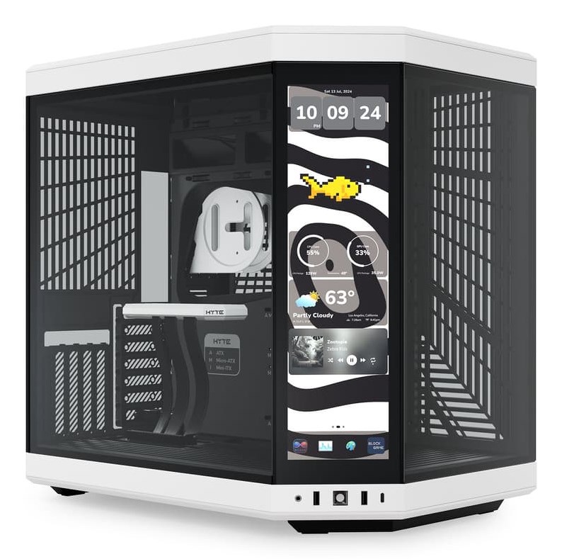 HYTE Y70 Touch Infinite Midi Tower Black, White HYTE Y70 Touch Infinite Midi Tower Black, White