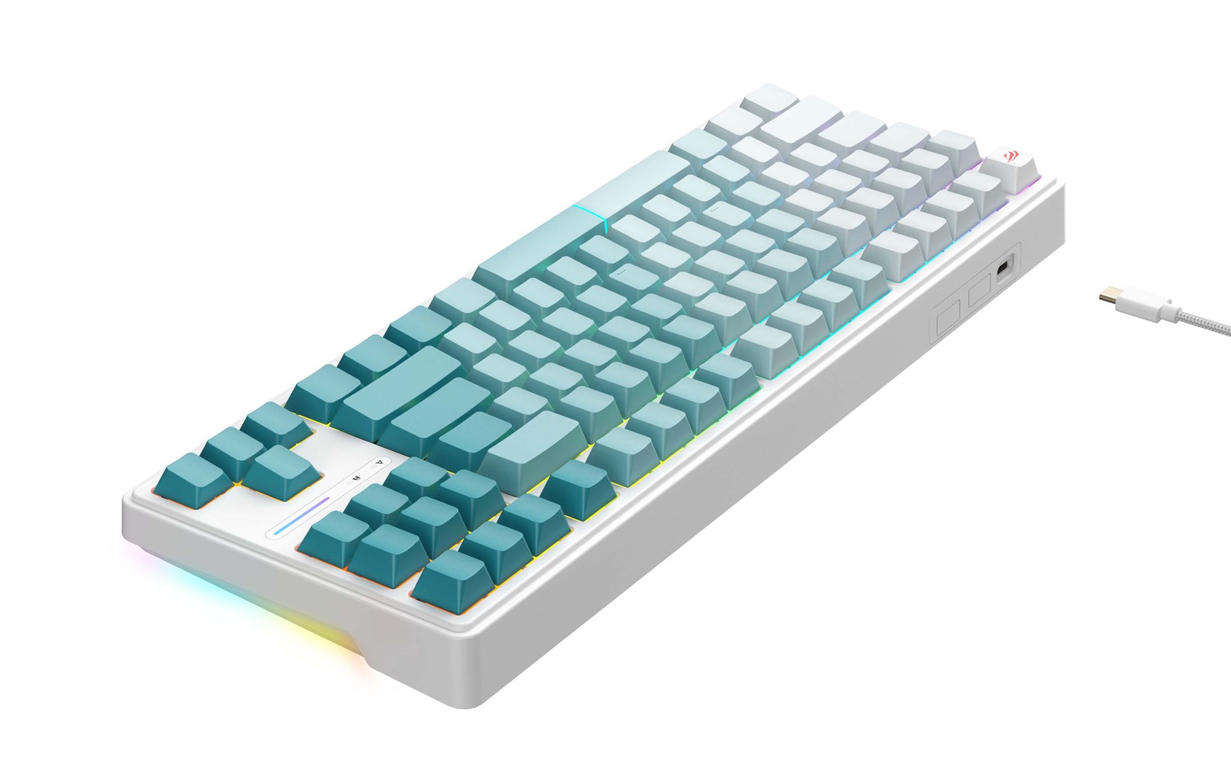 Havit KB901L - gaming keyboard (white and green) Havit KB901L - gaming keyboard (white and green)